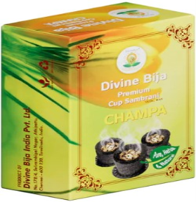 Divine Bija Premium Cup Sambrani Champa #259 259/466