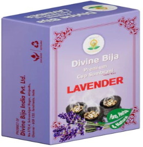 Divine Bija Premium Cup Sambrani Lavender #262 262/466