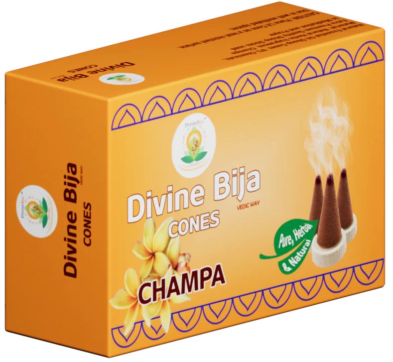 Divine Bija Incense Dhoop Cones | Champa | Id177 #178/470