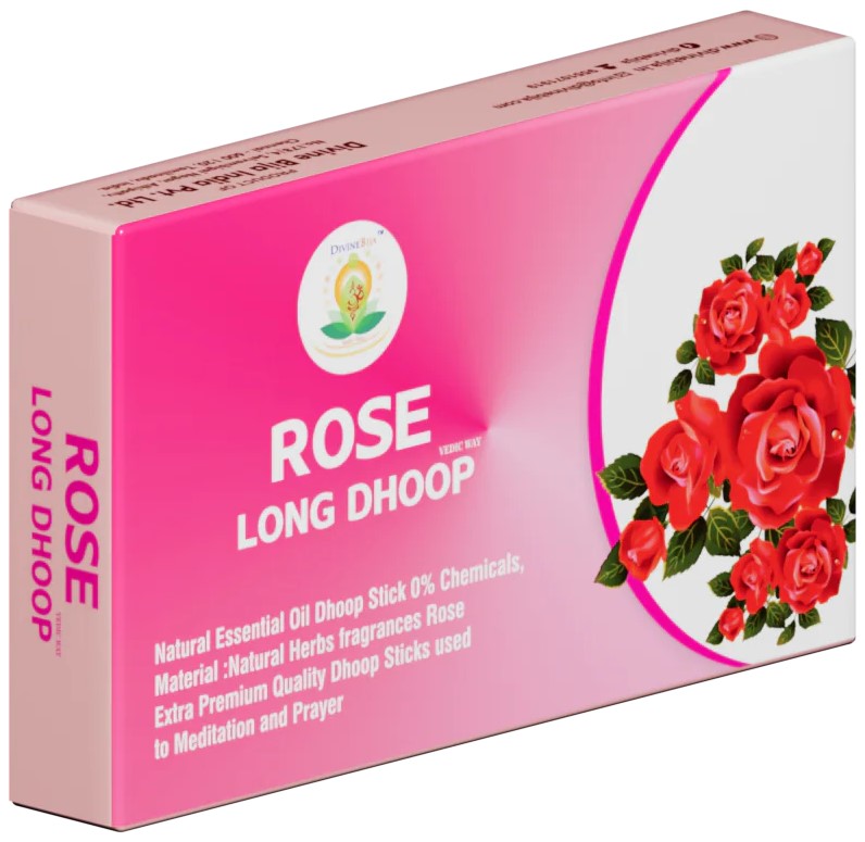 Divine Bija Long Dhoop Incense Sticks | Rose Id218 #219/470