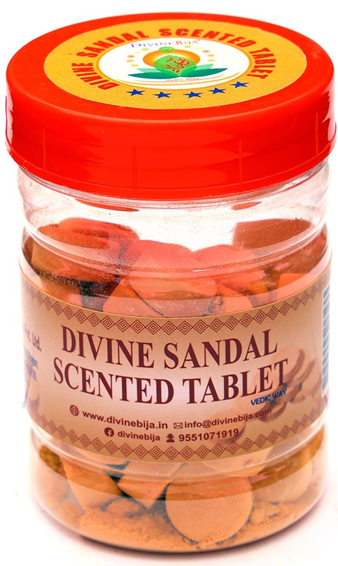 Divine Bija Sandal Scented Tablet Round Divine Bija India Pvt Ltd | A story of motivation, passion and unconditional commitment