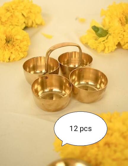 Divine Bija Brass Four Cup Set 4 in 1 Divine Bija India Pvt Ltd | A story of motivation, passion and unconditional commitment