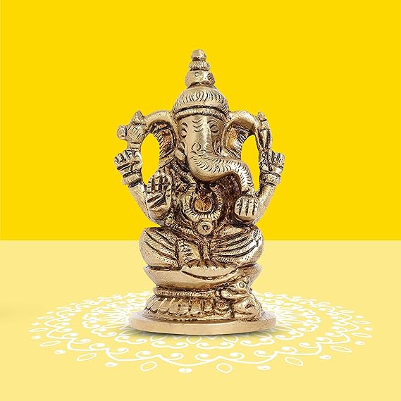 Divine Bija Brass Ganesh Idol 3 inch Divine Bija India Pvt Ltd | A story of motivation, passion and unconditional commitment