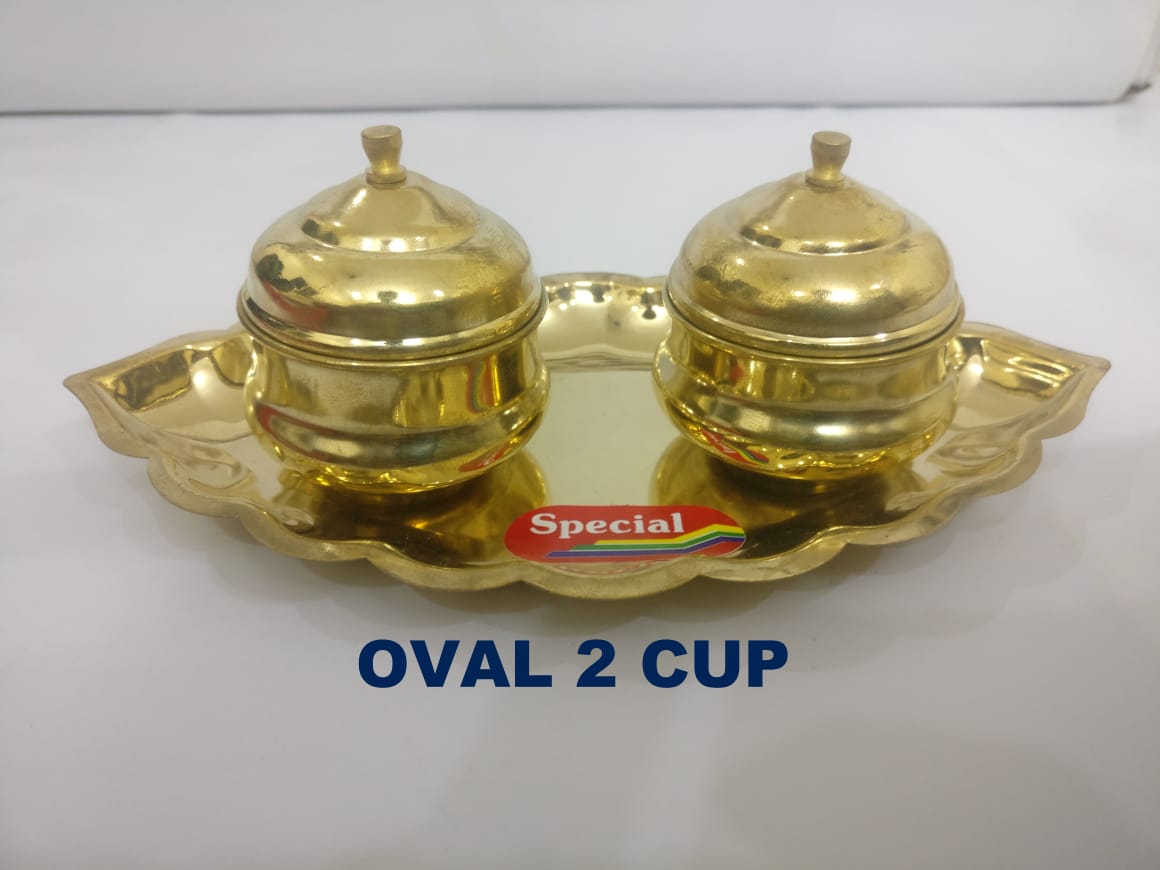 Divine Bija Brass Ovel Two Set of Kumkum Pot Divine Bija India Pvt Ltd | A story of motivation, passion and unconditional commitment