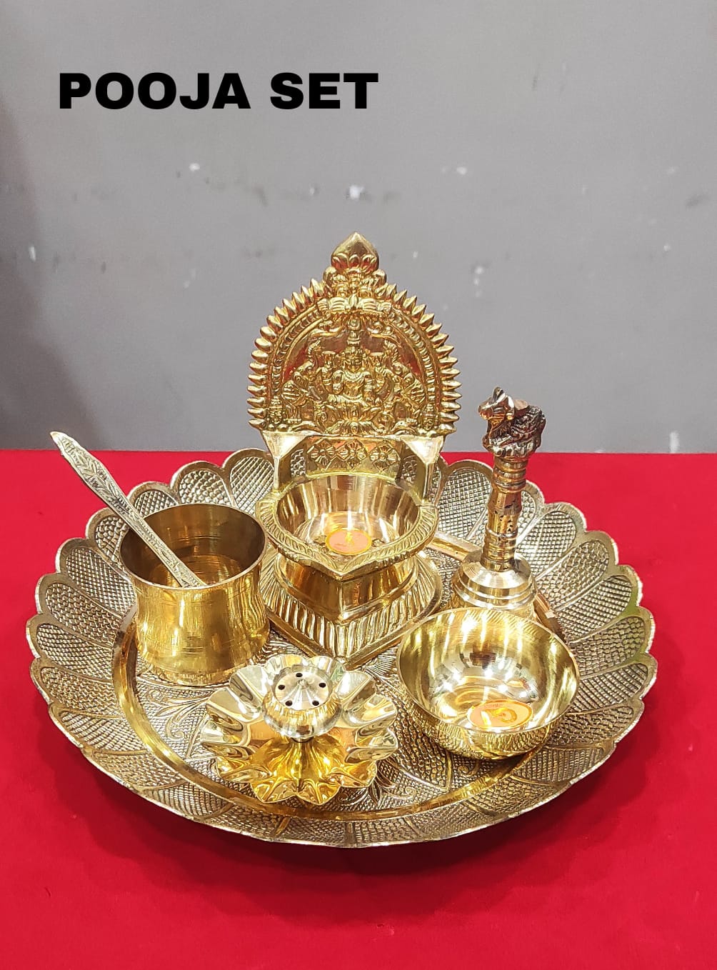 Divine Bija Brass Pooja Thali Size #1 Divine Bija India Pvt Ltd | A story of motivation, passion and unconditional commitment