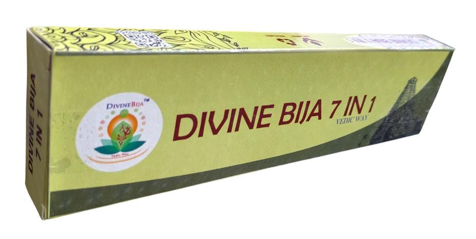 Divine Bija 7-in-1 | Natural Agarbatti Incense Sticks Sandal | Rose | Jasmine | Champa | Marikozhunthu | Sambrani | Kewda - Fragrance. Id9 #10/470